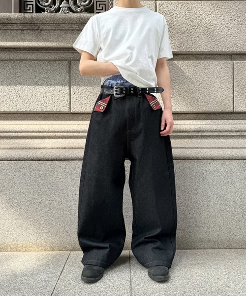 kutir（クティール） ワイドパンツ ジーンズ POCKET FLAP DESIGN RIGID