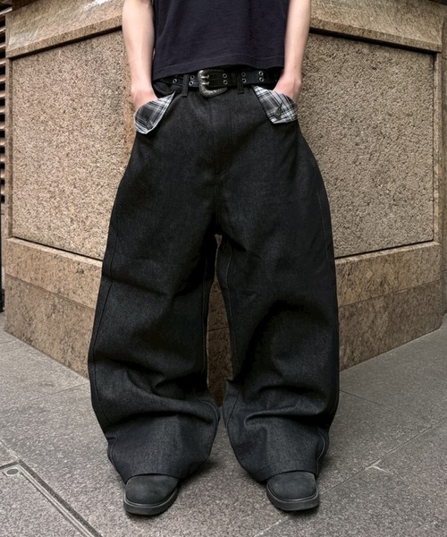 kutir（クティール） ワイドパンツ ジーンズ POCKET FLAP DESIGN RIGID