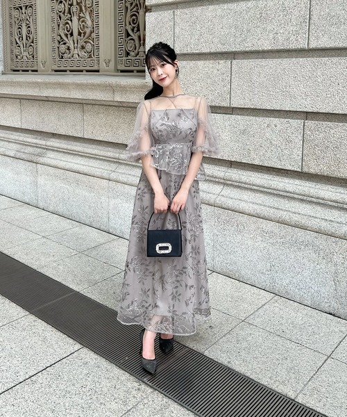 Leja（レジャ） パーティードレス ドレス 「LEJA」リーフシシュウ