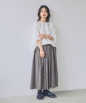 リネンシャツ ブラウス シャツ リネンリブ付き...の詳細画像4