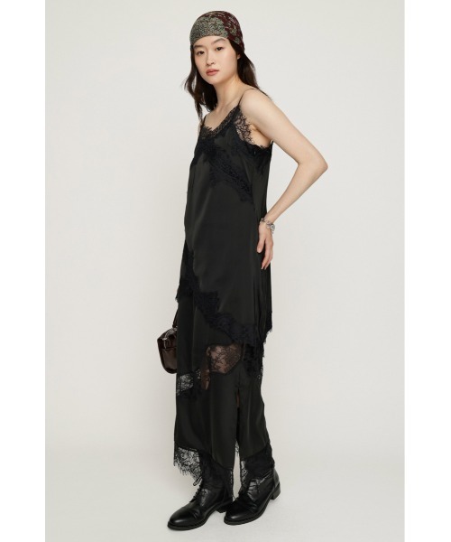 SLY（スライ） キャミソール VINTAGE SATIN CAMI LACE TOPS