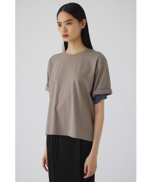 RIM.ARK tシャツ 半袖 Mesh layered sleeve tee(メッシュ レイヤード 