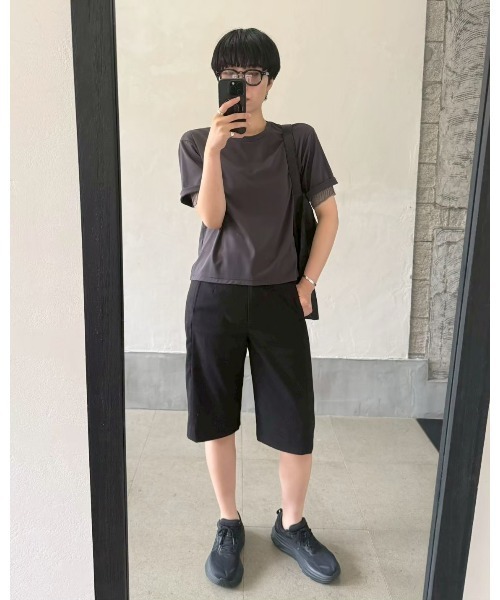 RIM.ARK tシャツ 半袖 Mesh layered sleeve tee(メッシュ レイヤード 