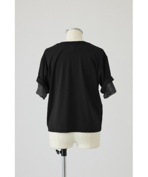 RIM.ARK tシャツ 半袖 Mesh layered sleeve tee(メッシュ レイヤード 