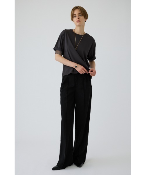 RIM.ARK tシャツ 半袖 Mesh layered sleeve tee(メッシュ レイヤード 