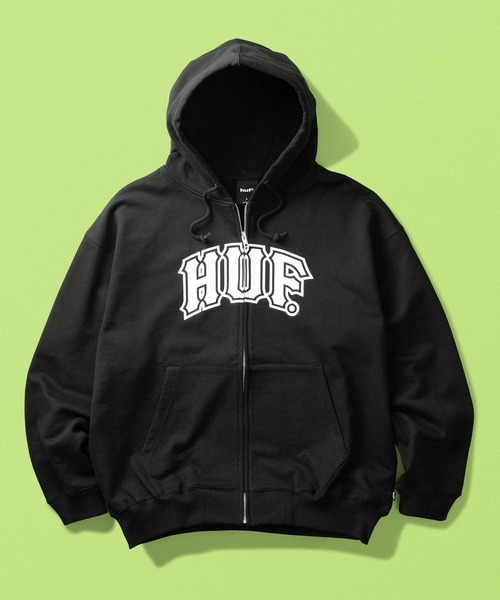 HUF（ハフ） パーカー CLASSIC ARCH FULL ZIP HOODIE メンズ