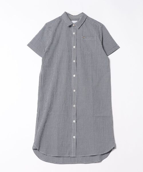 「Arnold Palmer」 シャツワンピース L ブラック レディース_画像4