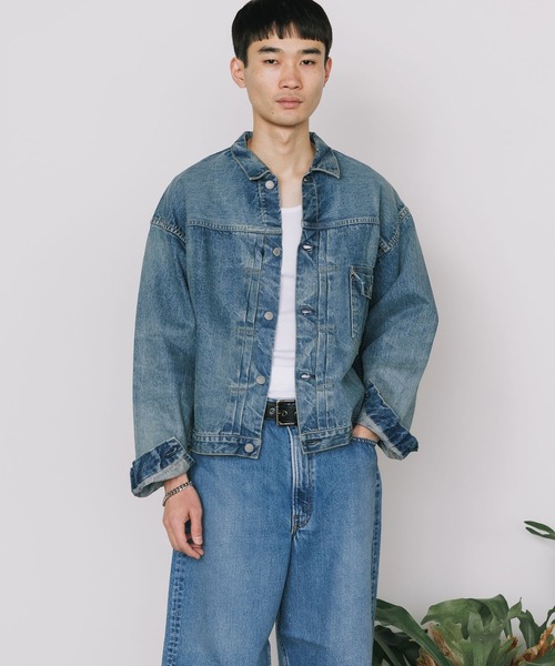 orSlow | TYPE1 40'S PLEATED FRONT BLOUSE USED WASH MEN