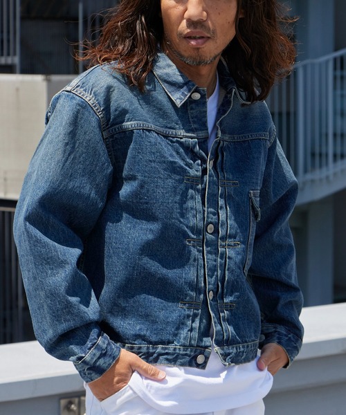デニムジャケット gジャン メンズ レディースの画像
