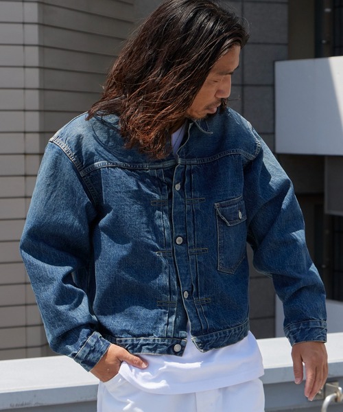 デニムジャケット gジャン メンズ レディースの画像