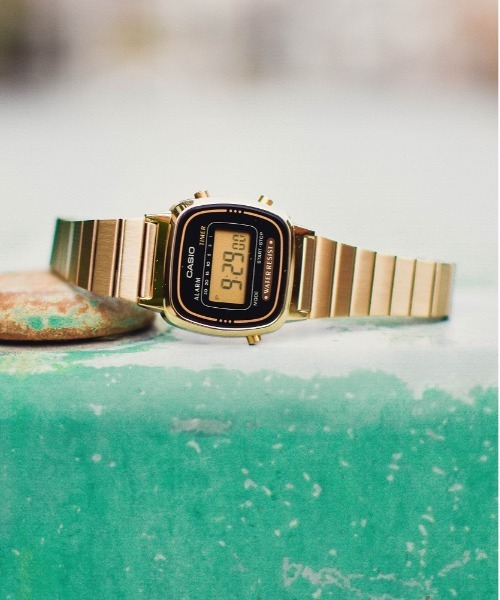 CASIO（カシオ） 腕時計 CASIO（カシオ)ゴールド デジタルミニ 腕時計