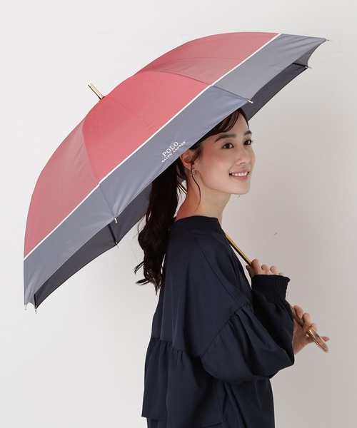 POLO RALPH LAUREN（ポロ・ラルフローレン） 傘 長傘 雨傘 ”バイカラー