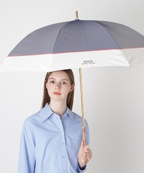 POLO RALPH LAUREN（ポロ・ラルフローレン） 傘 長傘 雨傘 ”バイカラー