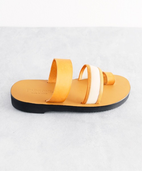 人気超激安 サンダル / PU2 ZOZOTOWN PayPayモール店 - 通販 - PayPayモール PADRONE パドローネ / COMBINATION STRAP SANDAL コンビネーションストラップレザートングサンダル 最安値国産