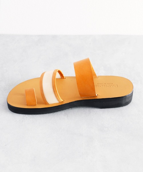 人気超激安 サンダル / PU2 ZOZOTOWN PayPayモール店 - 通販 - PayPayモール PADRONE パドローネ / COMBINATION STRAP SANDAL コンビネーションストラップレザートングサンダル 最安値国産