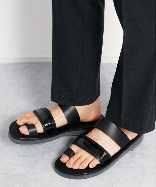 人気超激安 サンダル / PU2 ZOZOTOWN PayPayモール店 - 通販 - PayPayモール PADRONE パドローネ / COMBINATION STRAP SANDAL コンビネーションストラップレザートングサンダル 最安値国産
