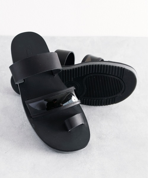 人気超激安 サンダル / PU2 ZOZOTOWN PayPayモール店 - 通販 - PayPayモール PADRONE パドローネ / COMBINATION STRAP SANDAL コンビネーションストラップレザートングサンダル 最安値国産