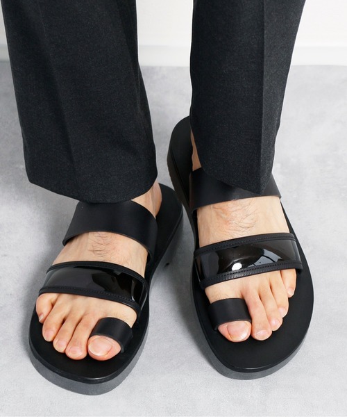 人気超激安 サンダル / PU2 ZOZOTOWN PayPayモール店 - 通販 - PayPayモール PADRONE パドローネ / COMBINATION STRAP SANDAL コンビネーションストラップレザートングサンダル 最安値国産
