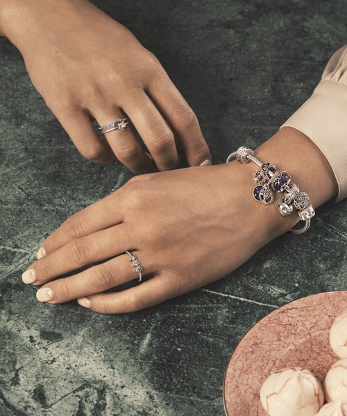 PANDORA（パンドラ） チャーム スター ＆ クレセントムーン チャーム