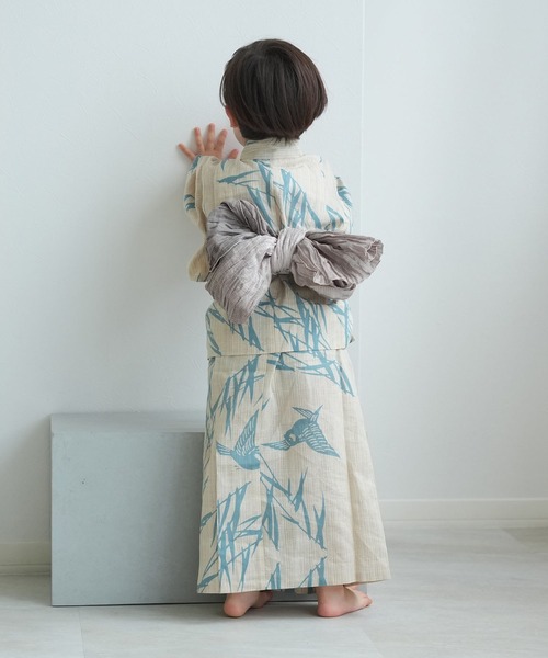 utatane 浴衣 キッズ浴衣3点セット 男の子 utatane×注染工房 先