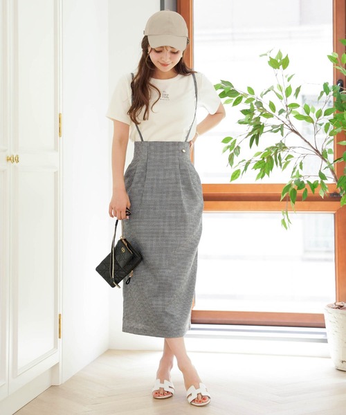 スカート サスペンダー付き Hライン タイトスカート Le Reve Vaniller Zozotown Paypayモール店 通販 Paypayモール