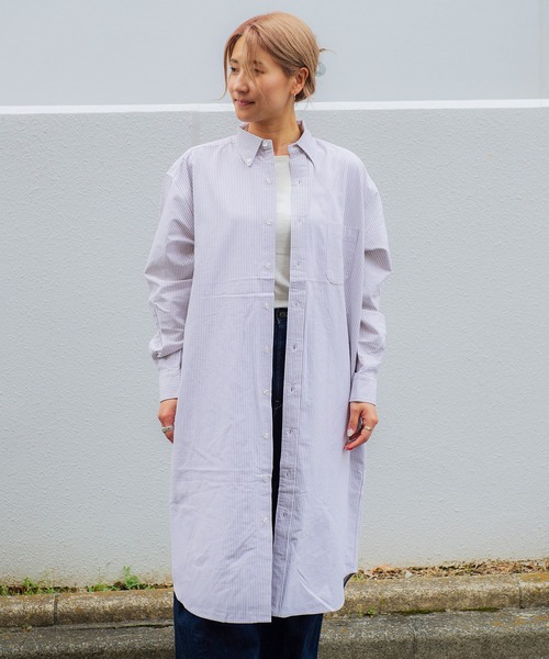 UNIVERSAL OVERALL ユニバーサルオーバーオール シャツワンピース Lady's】UNIVERSAL OVERALL /SHIRT ONE PIECE - ユニバーサル