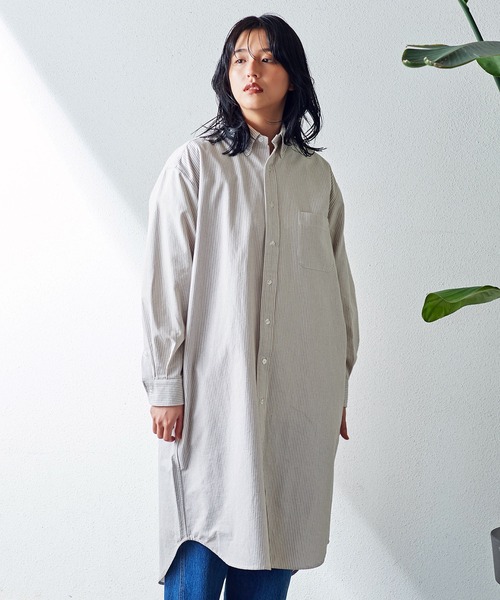 UNIVERSAL OVERALL シャツワンピース OVERALL BD SHIRT OP