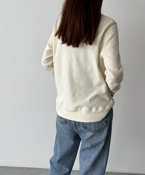tシャツ harmonie -OrganicCotton-　配色切り替えロングTシャツ レディース