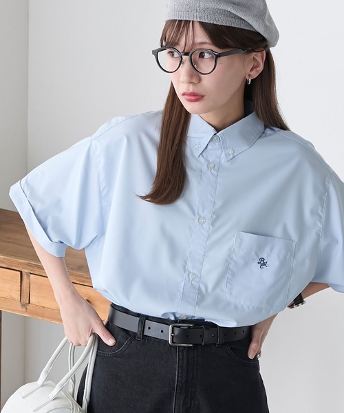 完売⭐︎SOMELOSパールボタンオーバーシャツ 長袖シャツビック