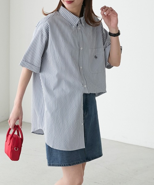 BONLECILL ブラウス シャツ ビッグシルエット アソートワンポイント