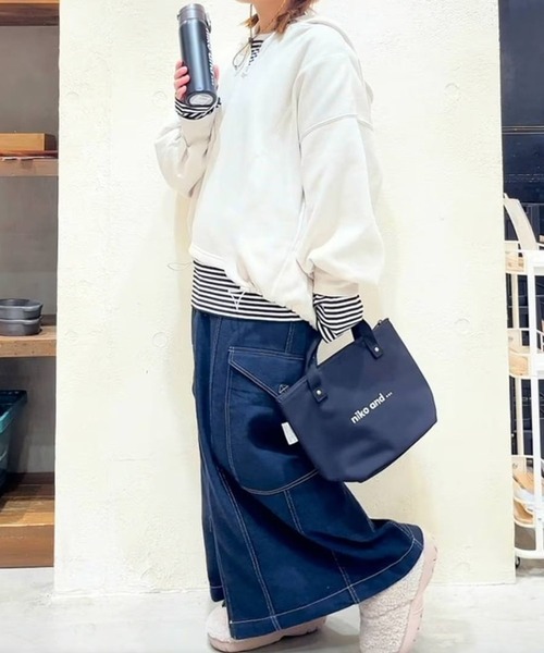 niko and… トートバッグ オリジナルニコロゴ刺繍保冷バッグ
