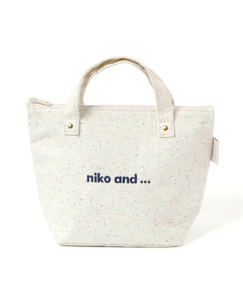 にゃんと niko and…（ニコアンド） トートバッグ オリジナルニコロゴ刺繍保冷