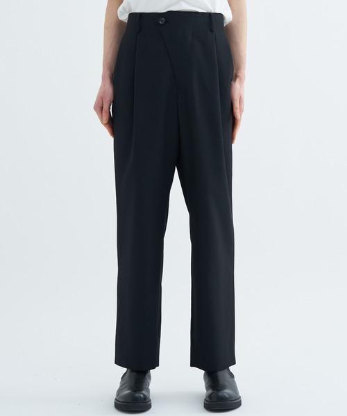 UJOH（ウジョー） スラックス Curve Front Tuck PNT メンズ : ZOZOTOWN