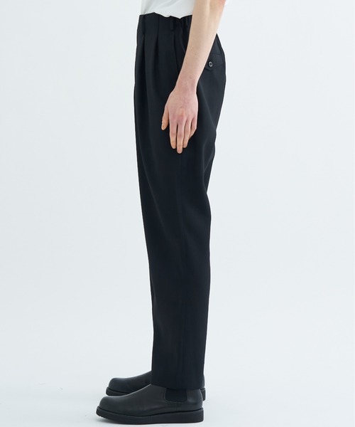 UJOH（ウジョー） スラックス Curve Front Tuck PNT メンズ : ZOZOTOWN