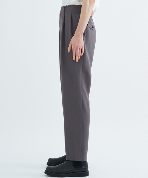 UJOH（ウジョー） スラックス Curve Front Tuck PNT メンズ : ZOZOTOWN