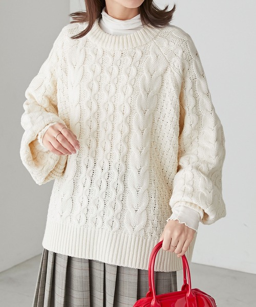 BONLECILL（ボンルシール） ニット セーター オーバーサイズハニカム