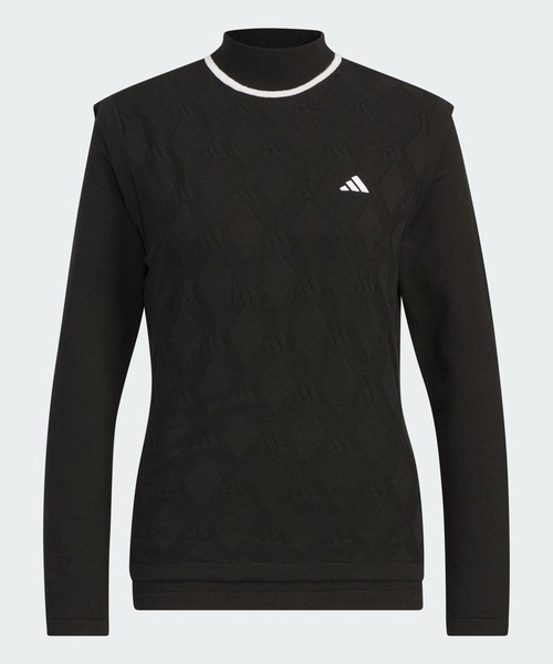 adidas ニット セーター アーガイル柄 ニットベスト