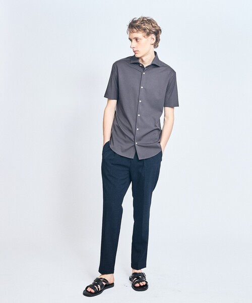 ABAHOUSE（アバハウス） シャツ 「接触冷感」アイスピケ ストレッチ