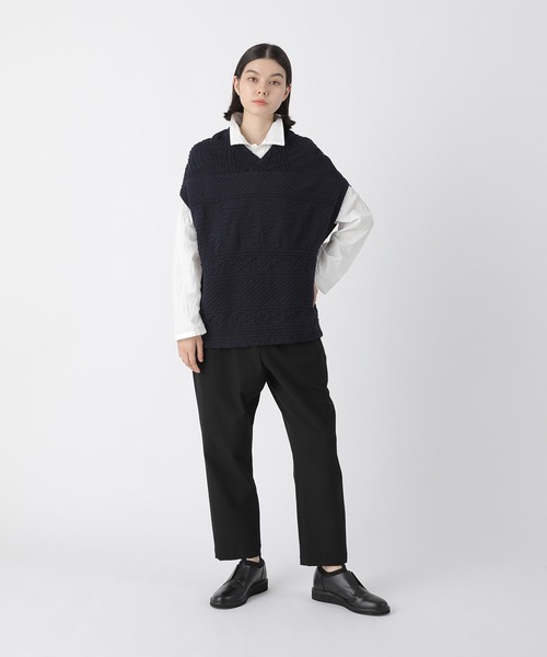 Plantation（プランテーション） ブラウス シャツ シュリンクブロード