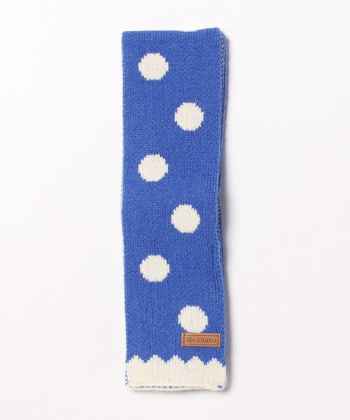 マフラー ドット模様ミニニットマフラー メンズ レディース : ZOZOTOWN
