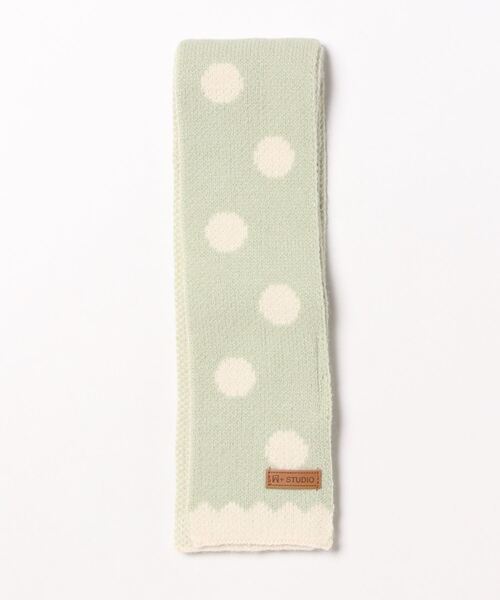 マフラー ドット模様ミニニットマフラー メンズ レディース : ZOZOTOWN