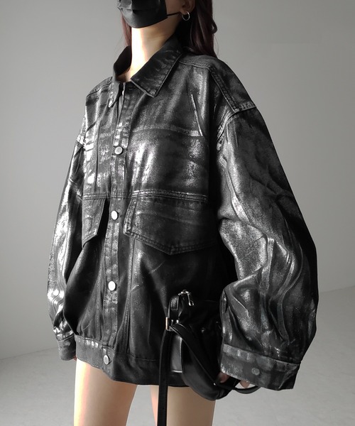 美品 エヴェックス デニムジャケット Gジャン Black グレーブラック 黒 EVEX by KRIZIA - 美品 エヴェックス デニムジャケット Gジャン