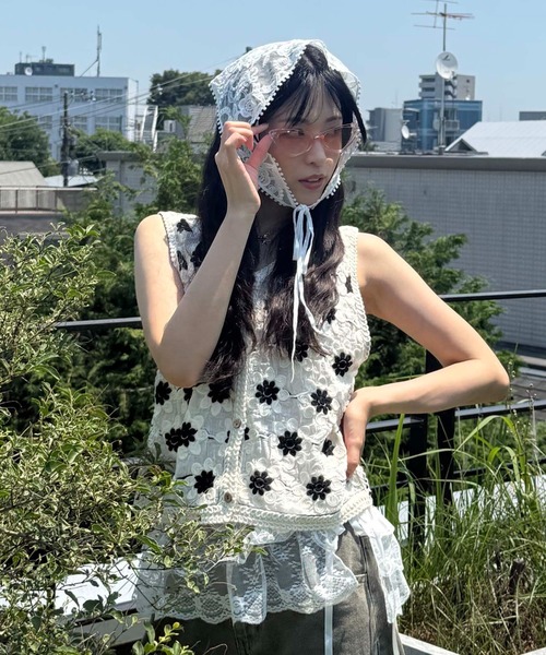 AS KNOW ベスト ジレ アソート かぎ針編み クロシェベスト