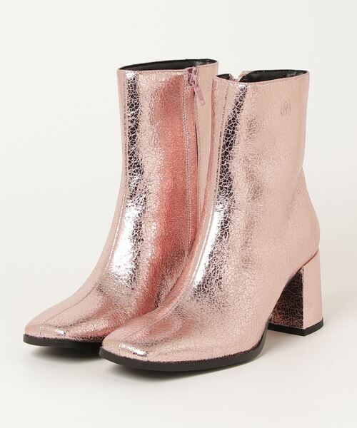 MAISON SPECIAL ブーツ Logo Square Short Boots/ロゴスクエア