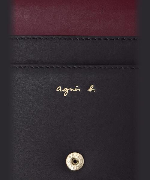 agnès b. ネイビー レザー ロングウォレット agnès b. ネイビー レザー ロングウォレット