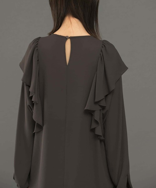 Ruffle Blouse/ラッフルブラウス ブラウス シャツ フリルラッフルブラウス レディース : ZOZOTOWN Yahoo