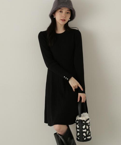 PROPORTION BODY DRESSING ワンピース リブミニニットワンピース