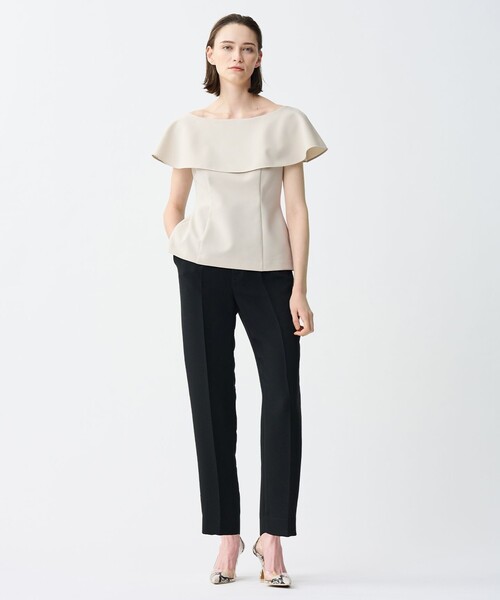 uncrave パンツ ウォッシャブルダブルクロス テーパード
