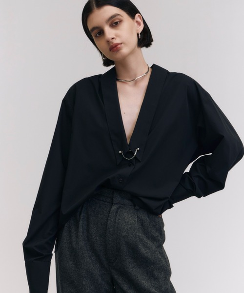 JOSE MOON（ジョゼムーン） ブラウス シャツ DEEP VNECK SHIRT