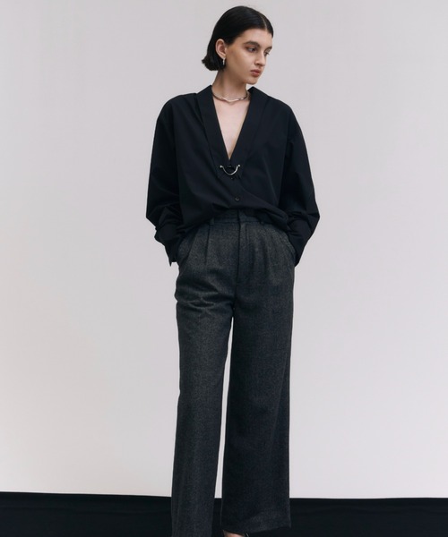 JOSE MOON（ジョゼムーン） ブラウス シャツ DEEP VNECK SHIRT 